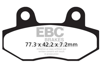 EBC SFAC086 carbon scooter-bremseklodser foran/bag