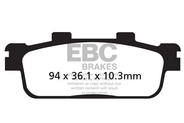 EBC FA427TT carbon bremseklodser foran/bag – offroad