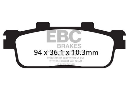 EBC FA427TT carbon bremseklodser foran/bag – offroad