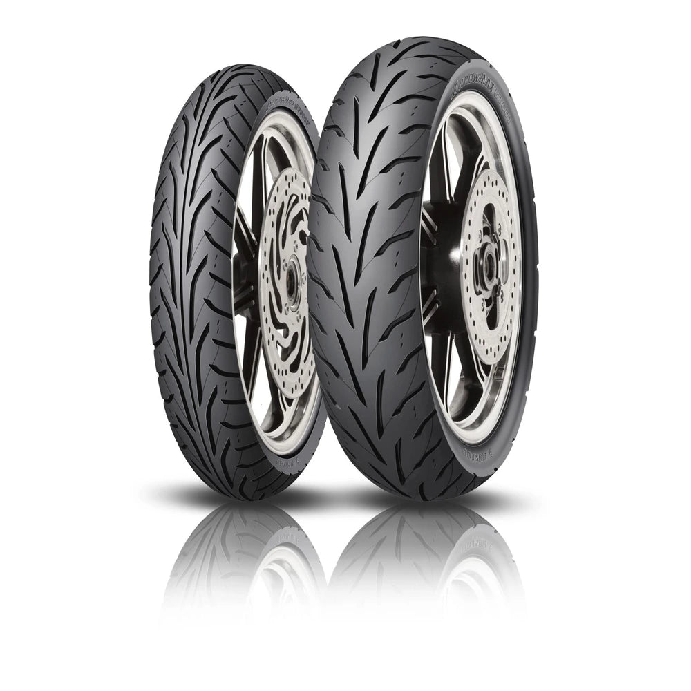 Dunlop Arrowmax GT601 100/80-18 53H TL – fordæk – originalt Dunlop fordæk med præcis styring og sikkert vejgreb. Køb hos Mo2parts.