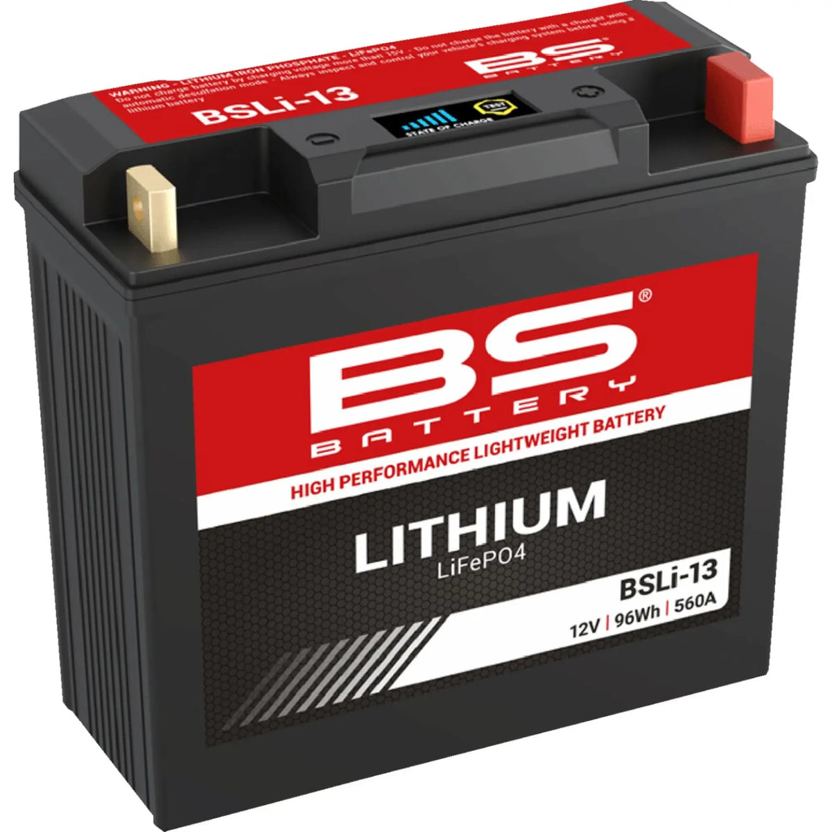 BS Battery BSLi-13 12,8V 8Ah 560A LiFePO4 lithium MC batteri