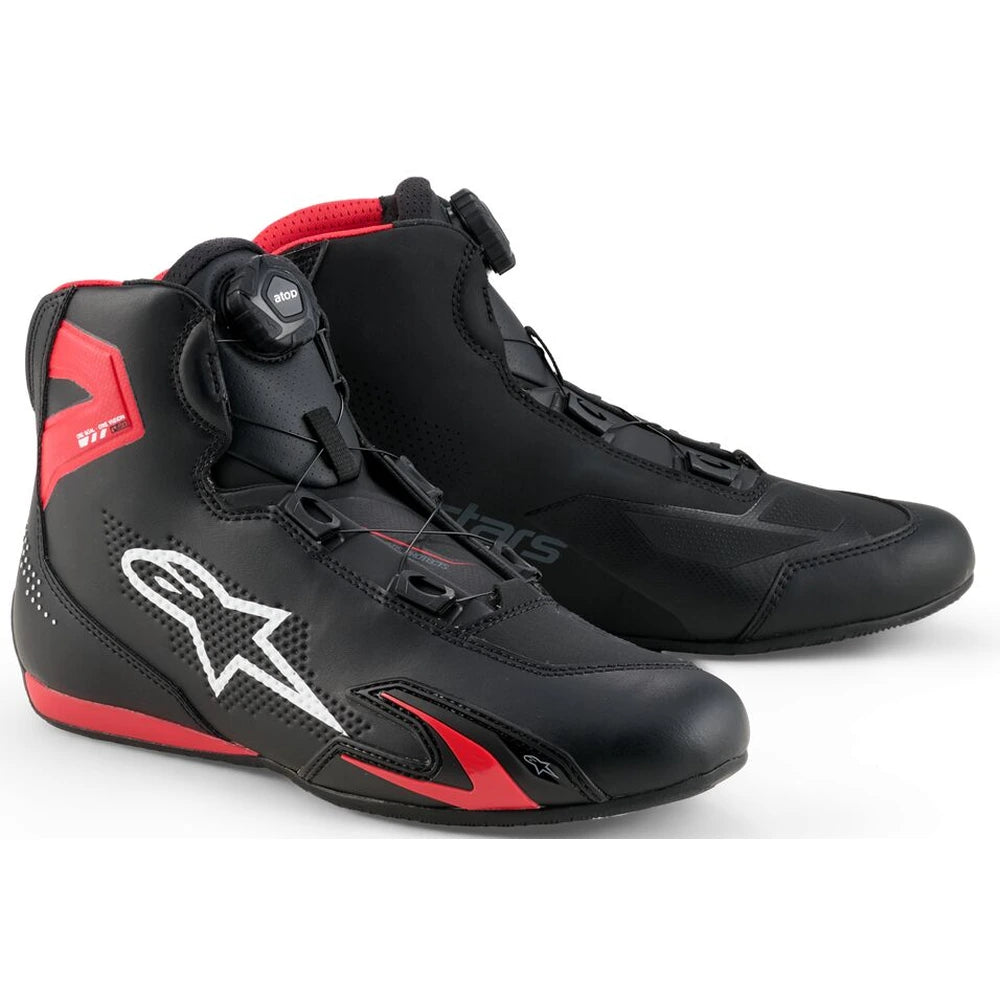 MC sko Celer, herre – Sort/Rød, str. US 7 fra Alpinestars – primært produktbillede