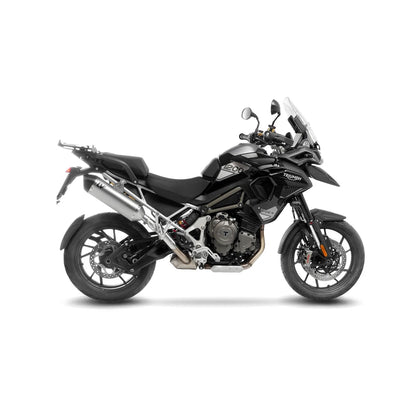 Triumph Tiger 1200 GT (22-26) LeoVince LV-14 slip-on – rustfri – titanium-look – ekstra produktvisning af lyddæmper, finish og detaljer 2