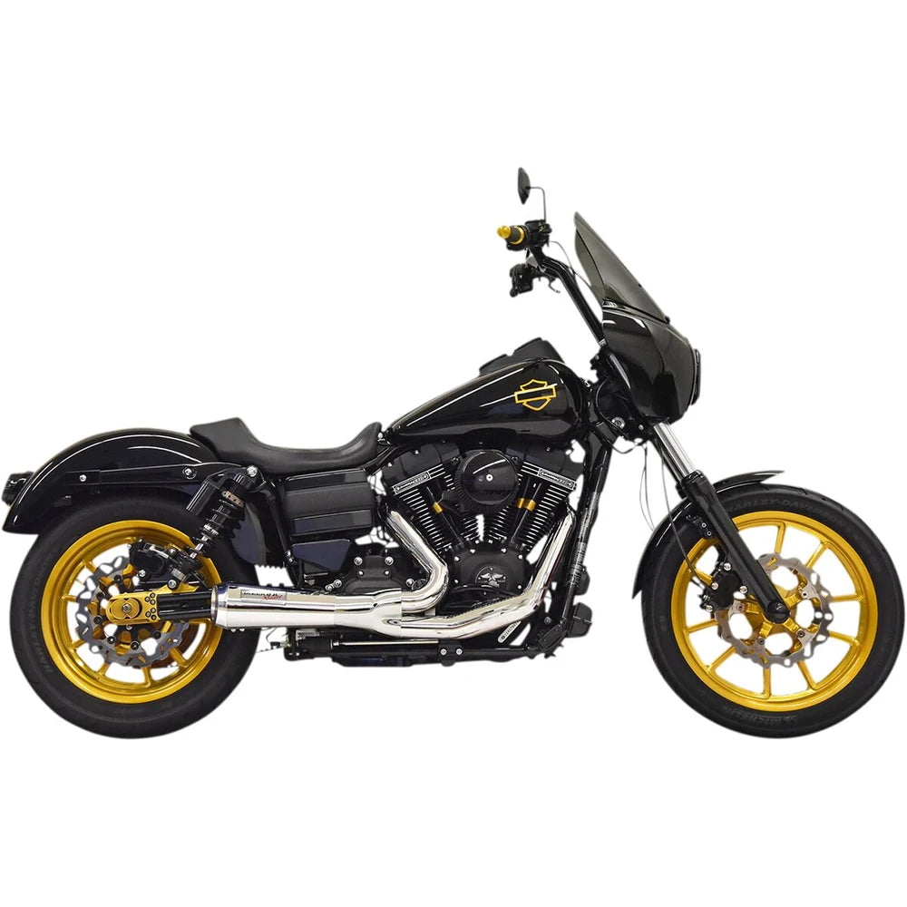 Harley-Davidson Dyna (06-17) Ripper 2-i-1 komplet udstødning, krom – Bassani