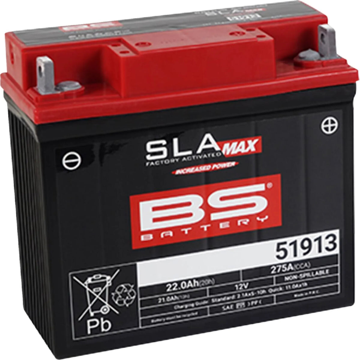 BS Battery 51913 12V 21Ah 275A AGM MC batteri