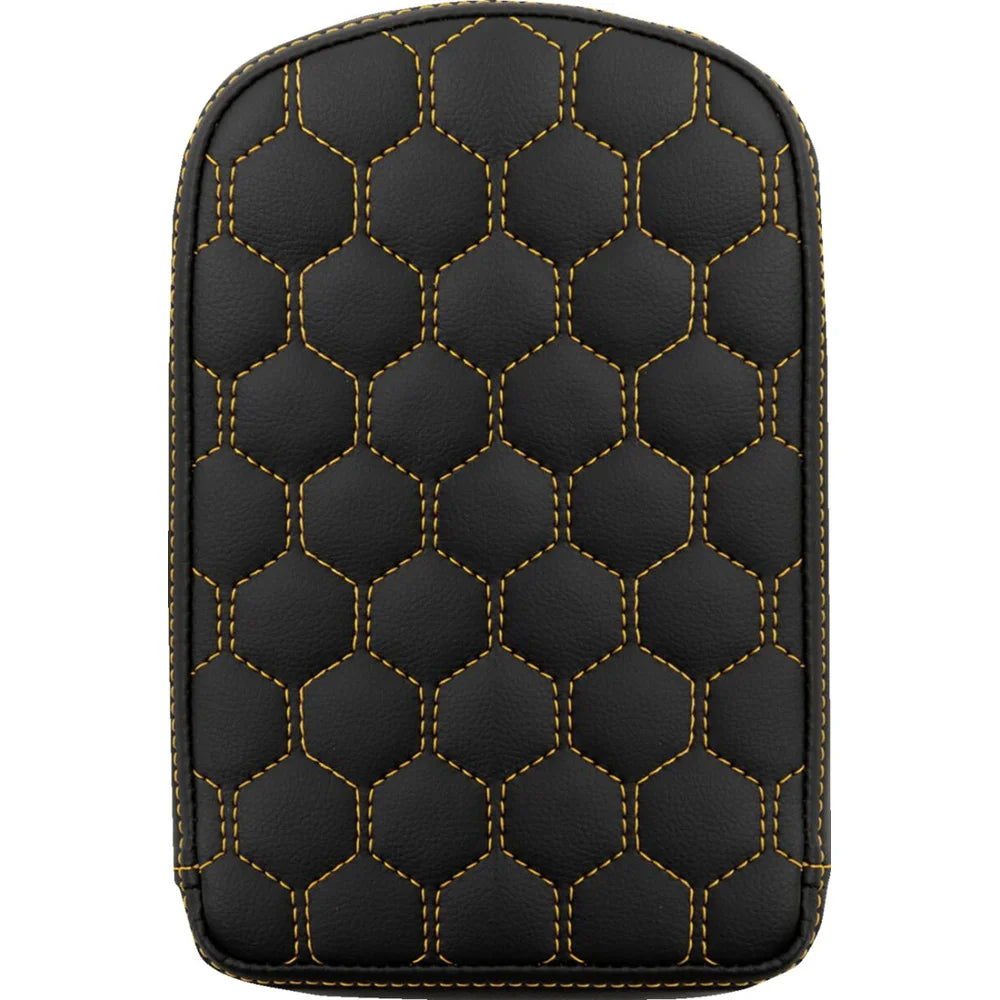 Roadsofa sissy bar pude Gold Stitching/ Honeycomb – Saddlemen