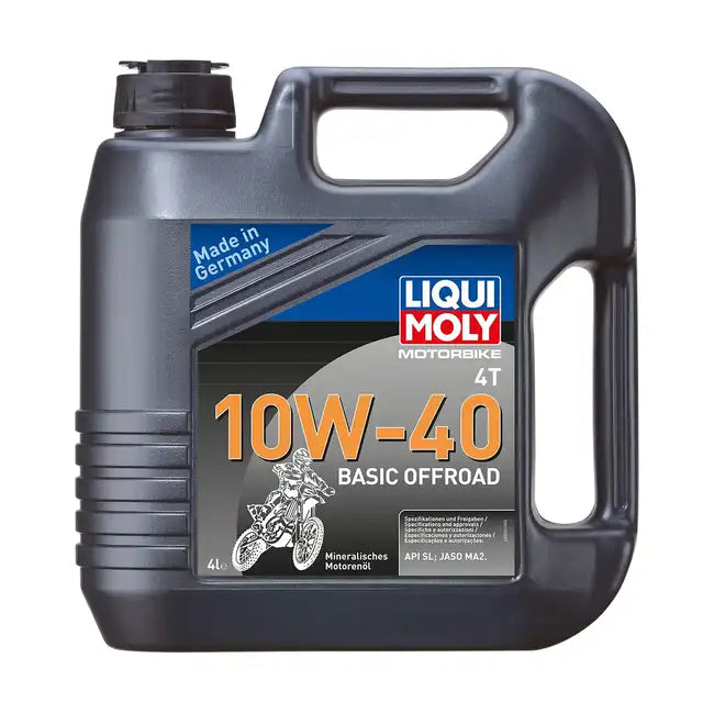 MC olie, 10W-40 – LIQUI MOLY Motorbike 4T Basic Offroad – Mineralsk – 4 L