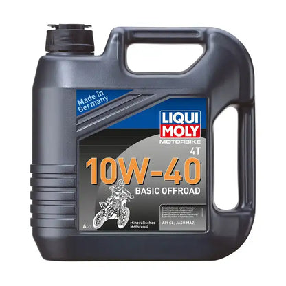 MC olie, 10W-40 – LIQUI MOLY Motorbike 4T Basic Offroad – Mineralsk – 4 L