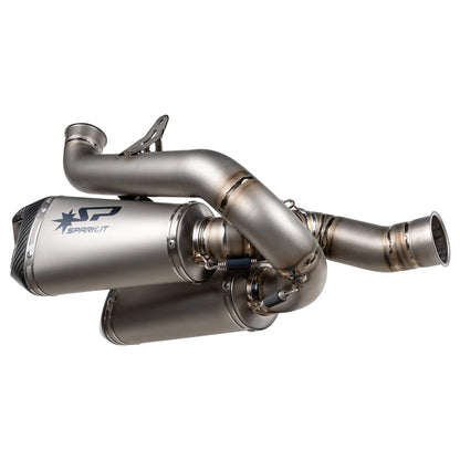 Ducati Panigale V4 / Streetfighter V4 (25-26) Underbody slip-on, titanium – Spark – produktdetalje fra alternativ vinkel, billede 3