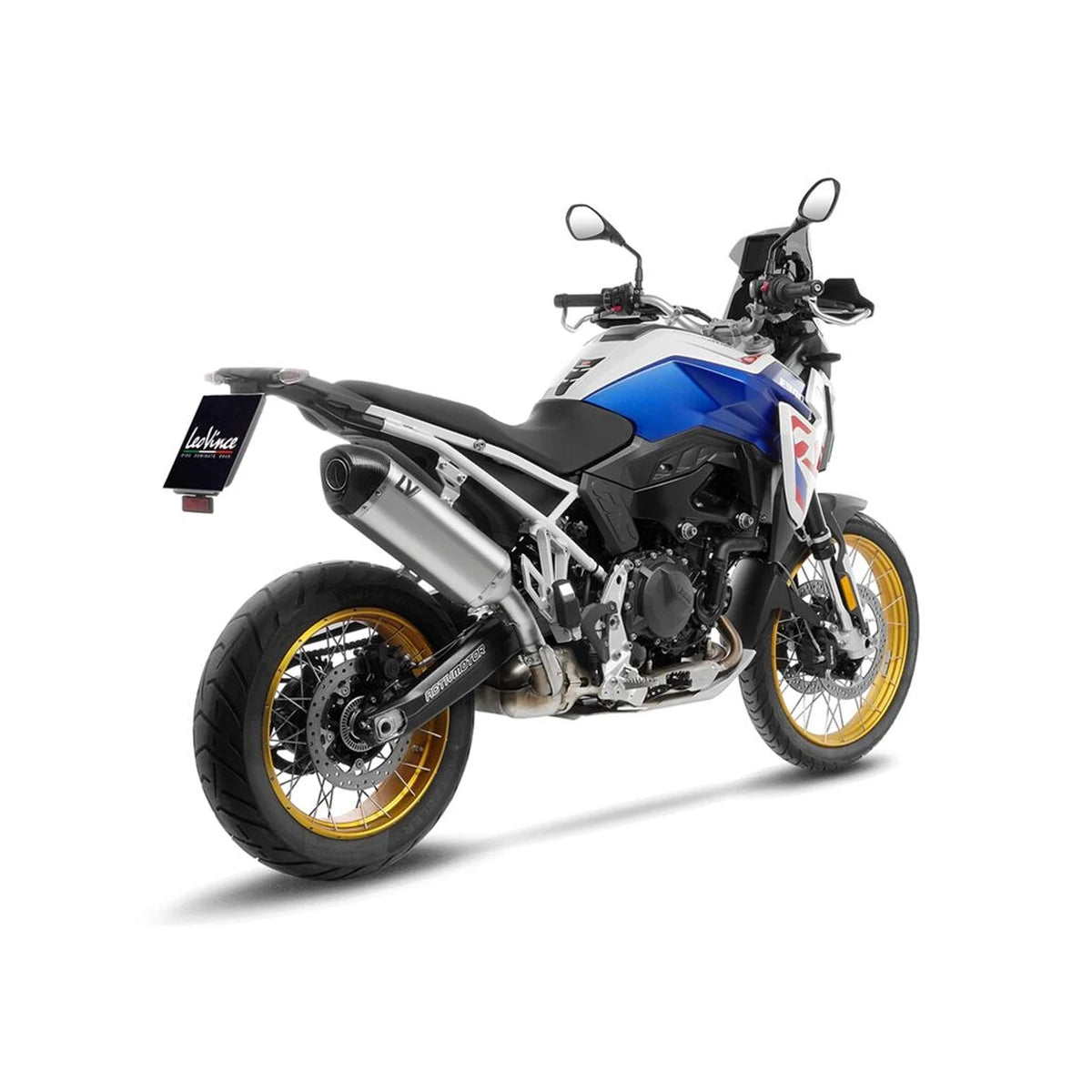 BMW F750GS (18-23) m.fl. LeoVince LV-14 slip-on – rustfri – titanium-look – ekstra produktvisning af lyddæmper, finish og detaljer 8