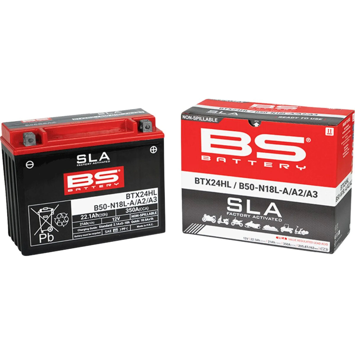BS Battery BTX24HL/B50-N18L-A/A2/A3 MC batteri – produktbillede 2