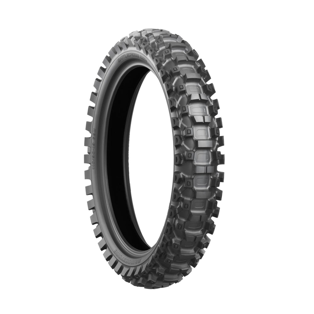 Bridgestone Battlecross X20 110/100-18 64M TL – bagdæk – originalt Bridgestone bagdæk med stærkt greb i blødt terræn. Køb hos Mo2parts. Produktbillede 2.