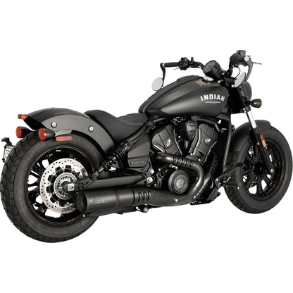 Indian Scout modeller (25) Hi-Output slip-on, sort – Vance & Hines – monteret på motorcykel – design og pasform 3