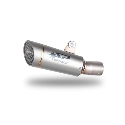 BMW M 1000 R / M 1000 RR / S 1000 RR (19-26) GRID-O slip-on, titanium – Spark – fritlagt produktvisning