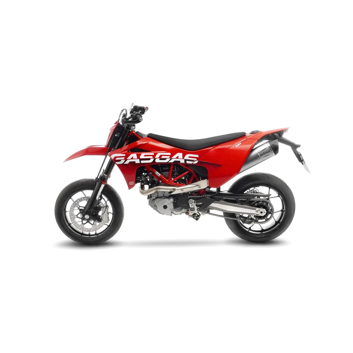 KTM 690 SMC R (21-24) m.fl. LeoVince LV One EVO slip-on – rustfri – ekstra produktvisning af lyddæmper, finish og detaljer 4