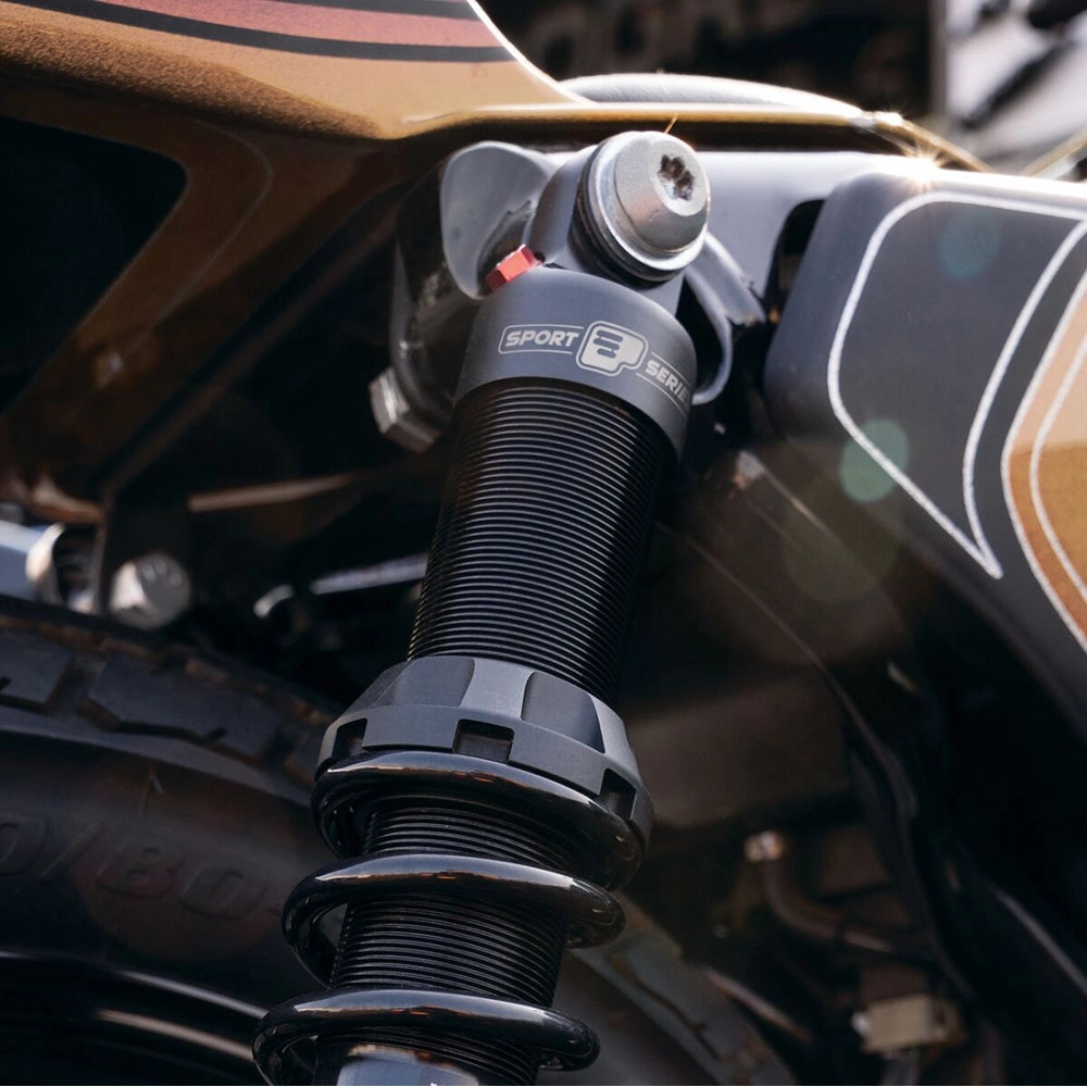 Harley-Davidson modeller (85-21) støddæmpersæt, 356 mm, sort – detaljebillede 2