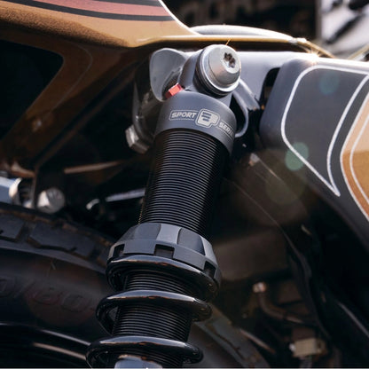 Harley-Davidson modeller (85-21) støddæmpersæt, 356 mm, sort – detaljebillede 2