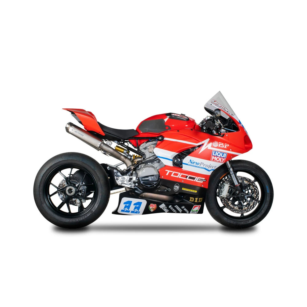 Ducati Panigale 959 / V2 (16-24) komplet udstødning, titanium – Spark – produktdetalje fra alternativ vinkel, billede 4