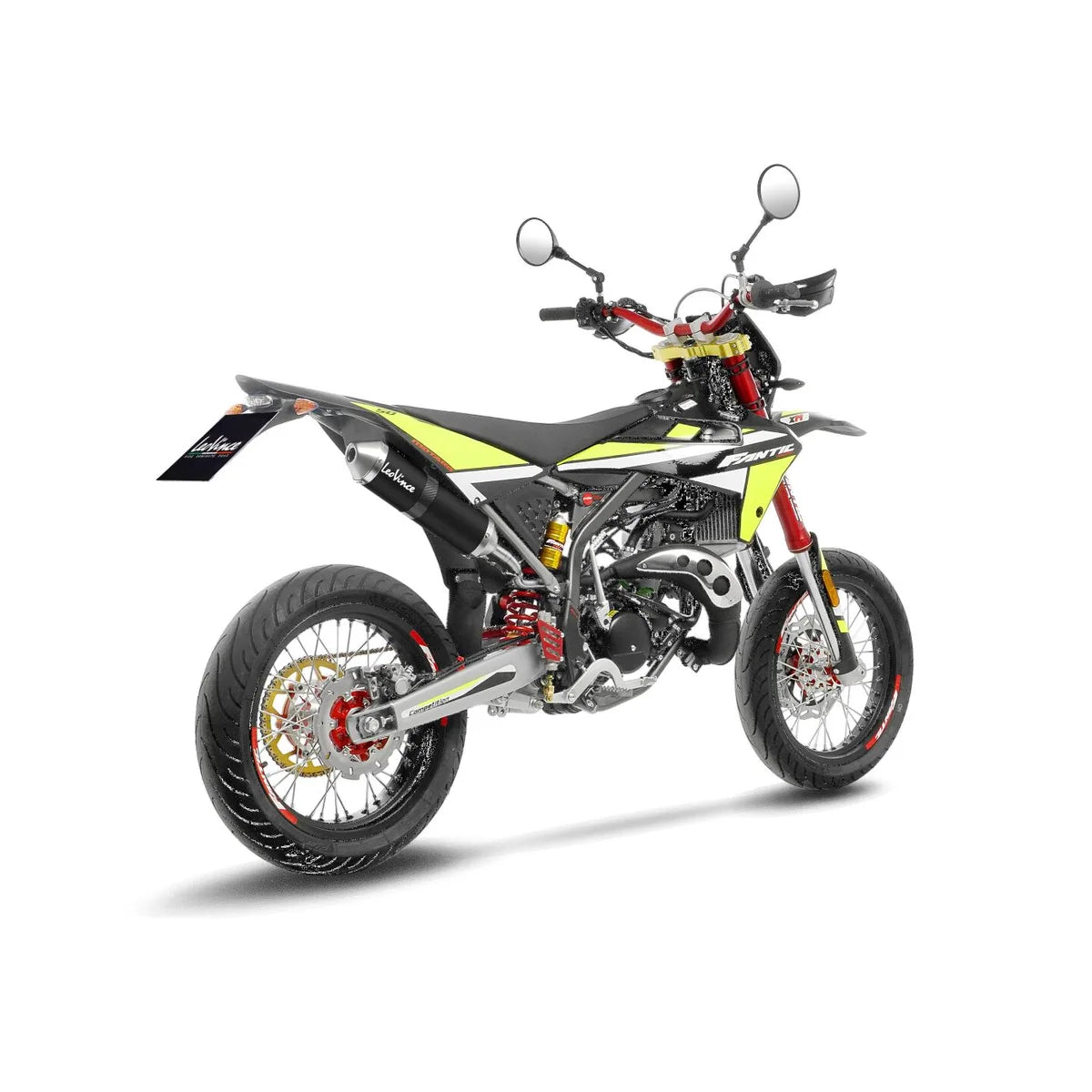 Fantic XE 50 (21-24) m.fl. LeoVince X-FIGHT slip-on – rustfri – ekstra produktvisning af lyddæmper, finish og detaljer 3