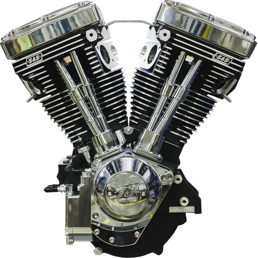 Harley-Davidson Evolution (84-99) V124 Long Block Engine, krom / Wrinkle Black – S&S Cycle