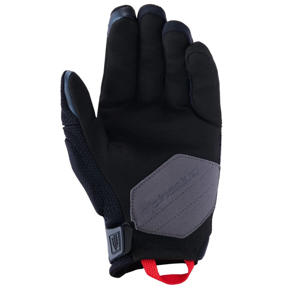 MC handsker Durack, herre – Sort/Grå/Rød, str. S fra Alpinestars – produktdetalje 2