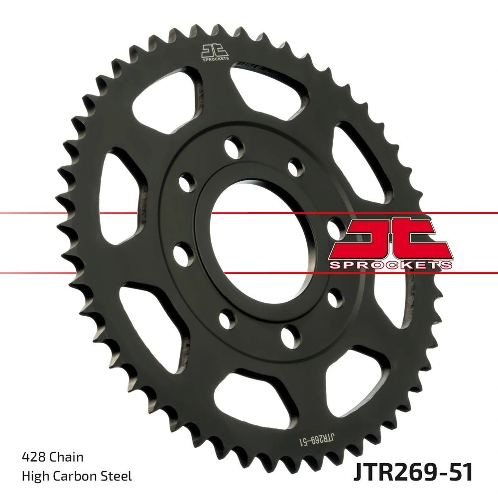Bagtandhjul 51T, 428 – stål, JTR269.51 – JT Sprockets