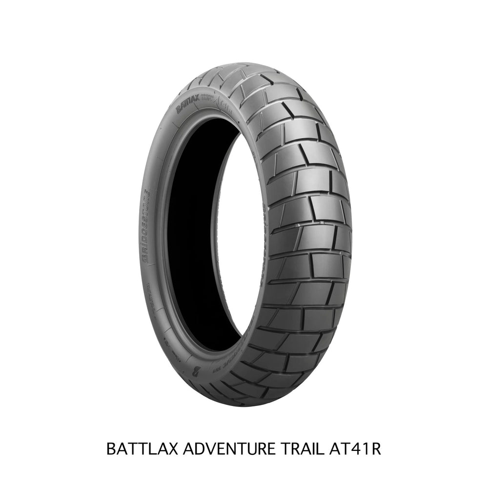 Bridgestone Battlax Adventure Trail AT41 150/70R17 69V TL – bagdæk – originalt Bridgestone bagdæk med sikre vejegenskaber og råt adventure-look. Køb hos Mo2parts.