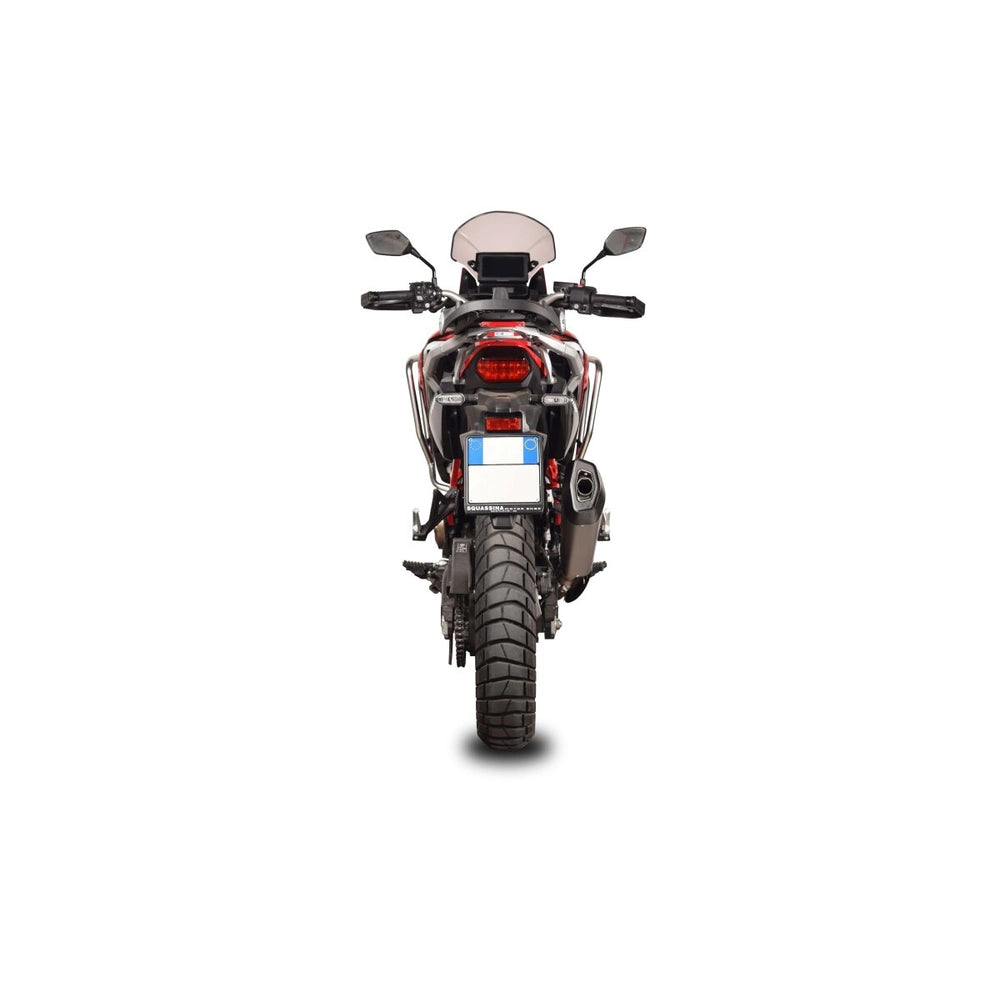 Honda CRF1100L Africa Twin (20-26) Fighter slip-on, titanium – Spark – måltegning og tekniske dimensioner, billede 3