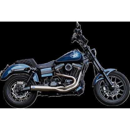 Harley-Davidson Dyna (06-07) 2-into-1 Qualifier Exhaust System, børstet – S&S Cycle – ekstra produktvisning 2