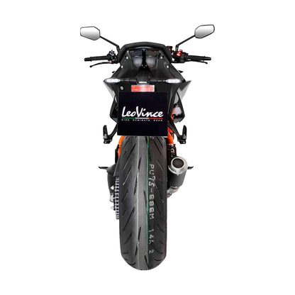 KTM Super Duke 1290 (20-24) LeoVince LV-10 slip-on – rustfri – mat sort – ekstra produktvisning af lyddæmper, finish og detaljer 2