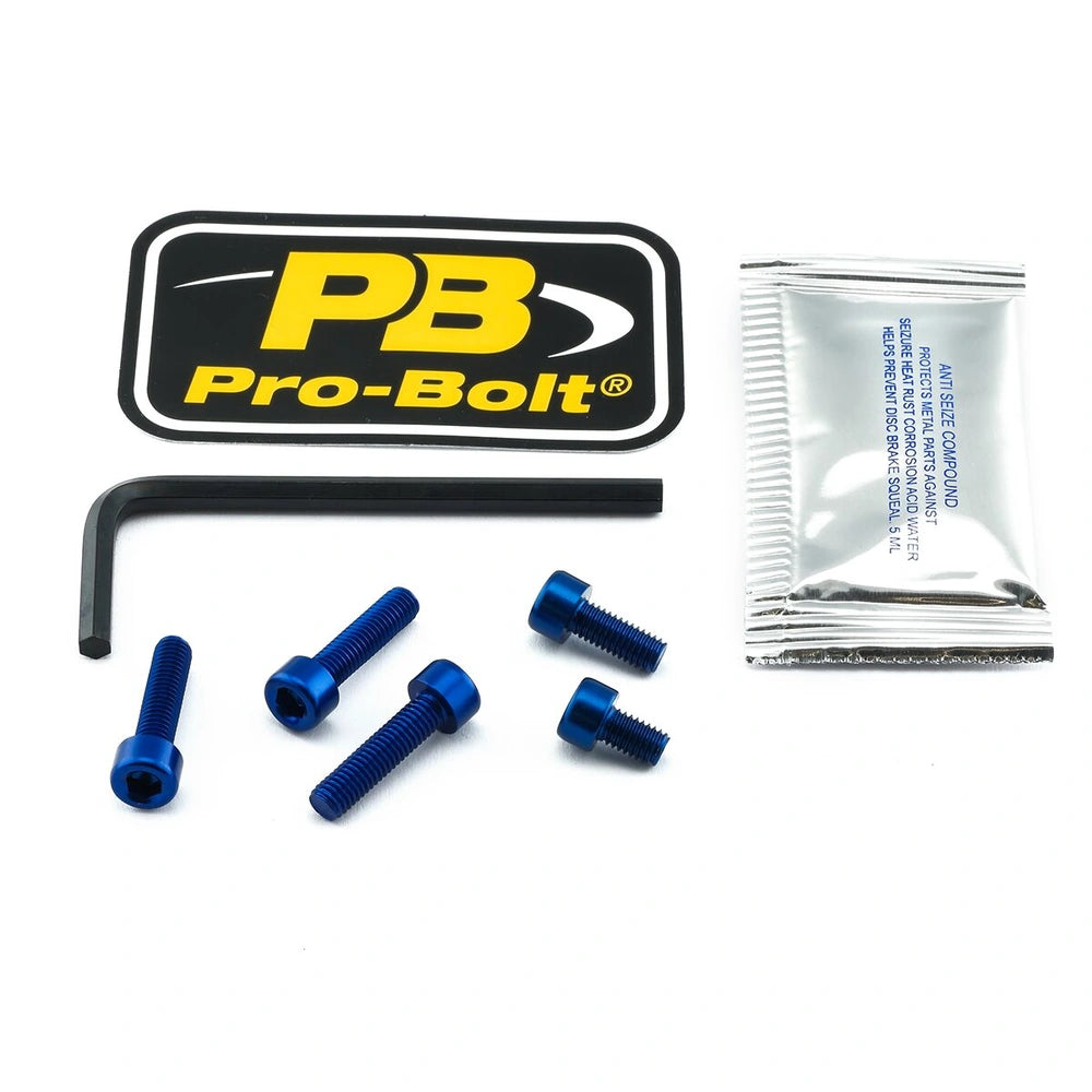 Tankdækselboltsæt, 5 stk. – 7075-T6 aluminium, blå, TSU172 – Pro-Bolt
