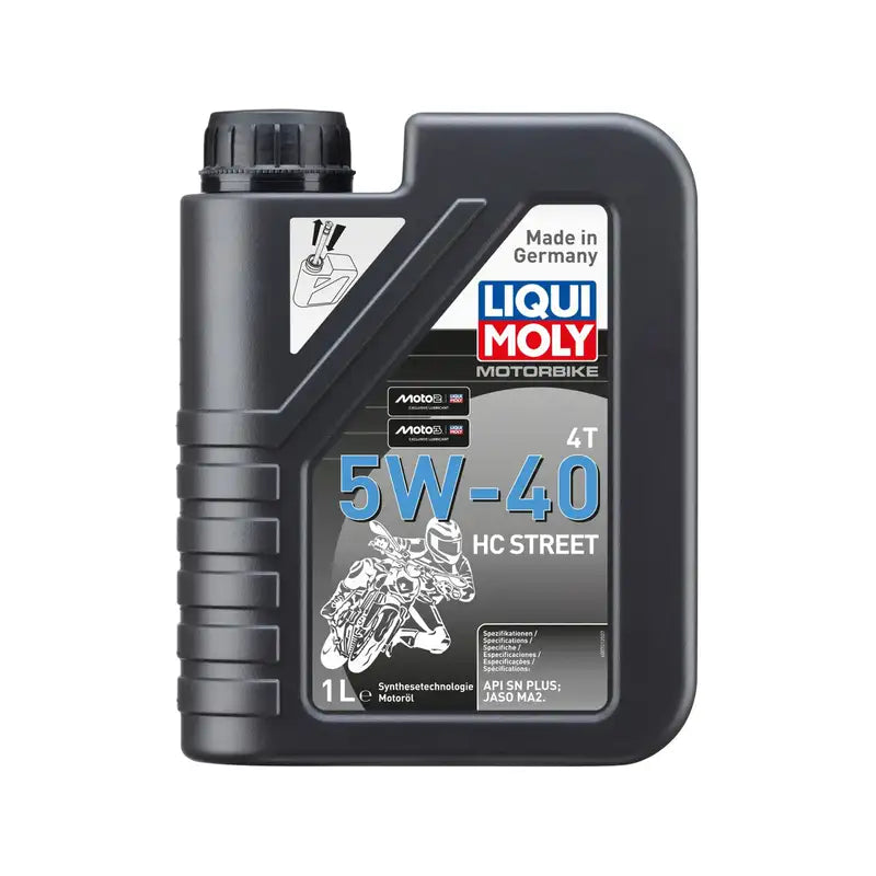 MC olie, 5W-40 – LIQUI MOLY Motorbike 4T HC Street – Advanced Full Synthetic – 1 L