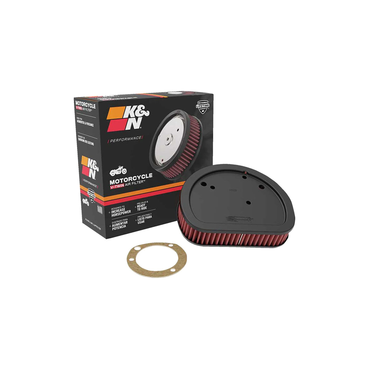 Harley-Davidson FXDB 1690 Dyna (14-17) luftfilter – KN HD-1611 – produktbillede 2
