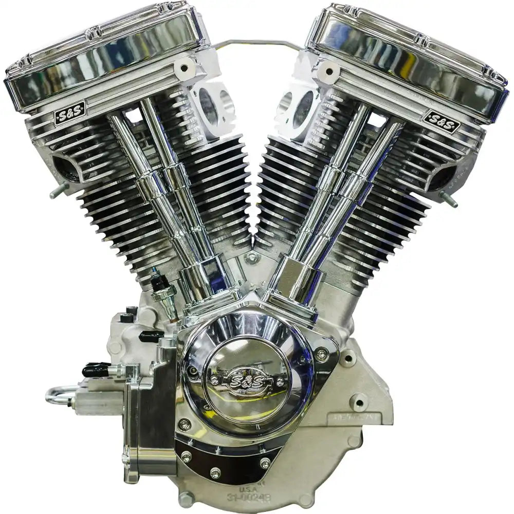 Harley-Davidson Evolution (84-99) V124 Long Block Engine, krom / natural – S&S Cycle – produktdetalje 4