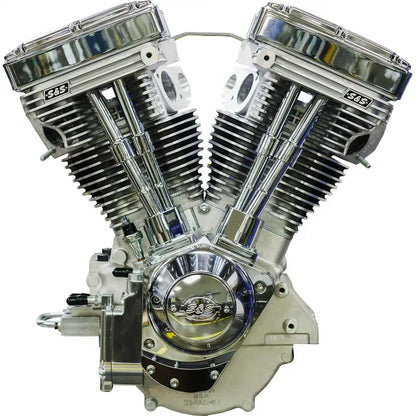 Harley-Davidson Evolution (84-99) V124 Long Block Engine, krom / natural – S&S Cycle – produktdetalje 4