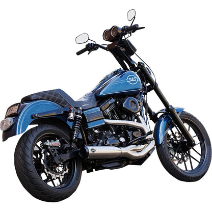 Harley-Davidson Dyna (06-07) 2-into-1 Qualifier Exhaust System, børstet – S&S Cycle