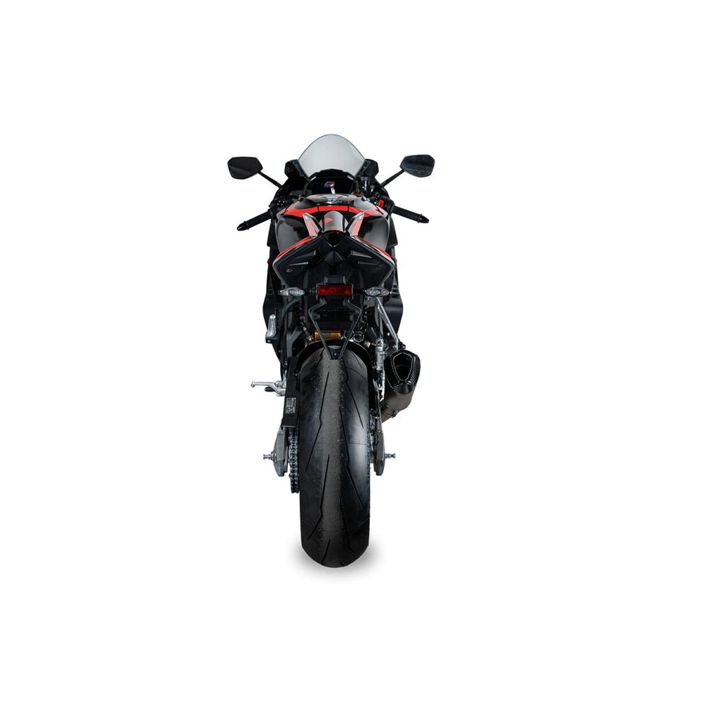 Aprilia RSV4 / Tuono V4 (17-26) Konix Evo slip-on, titanium – Spark – produktdetalje fra alternativ vinkel, billede 3