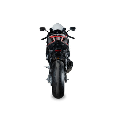Aprilia RSV4 / Tuono V4 (17-26) Konix Evo slip-on, titanium – Spark – produktdetalje fra alternativ vinkel, billede 3
