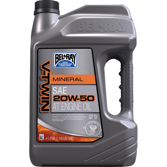 Bel-Ray V-Twin Mineral 20W-50 – 4 L
