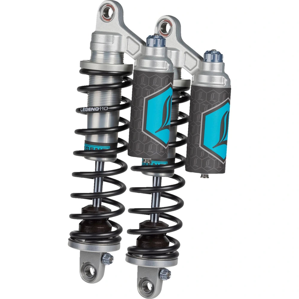 Legend Suspension Harley-Davidson Dyna (91-17) REVO-ARC støddæmpersæt, 13", Standard Duty, piggyback reservoir, clear – for bedre komfort, kontrol og stabilitet