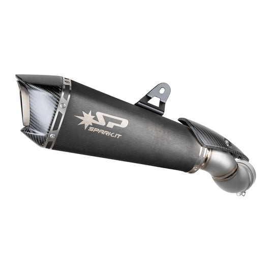 Kawasaki Z900 (25-26) Konix Evo slip-on, sort – Spark – fritlagt produktvisning