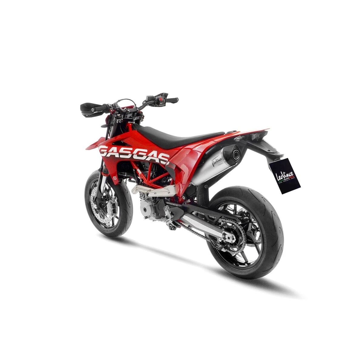 KTM 690 SMC R (21-24) m.fl. LeoVince LV One EVO slip-on – rustfri – ekstra produktvisning af lyddæmper, finish og detaljer 5