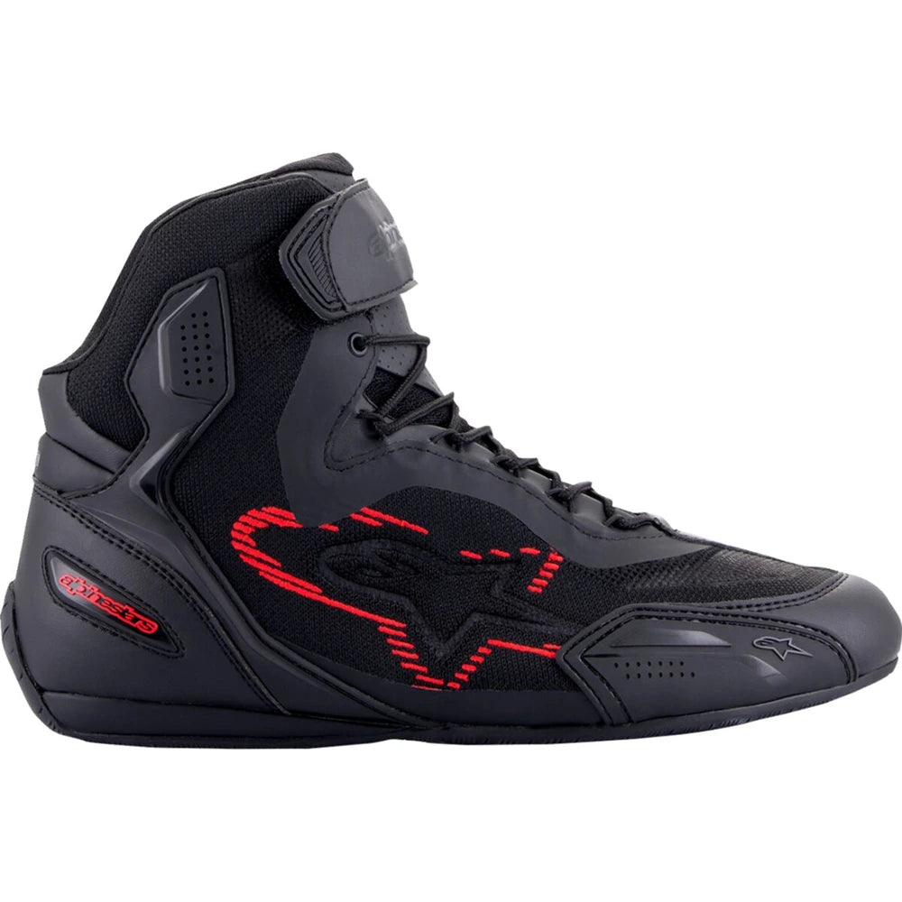 MC sko Faster-3 Rideknit®, herre – Sort/Mørkegrå/Rød, str. EU 43 / US 10 fra Alpinestars – produktdetalje 4