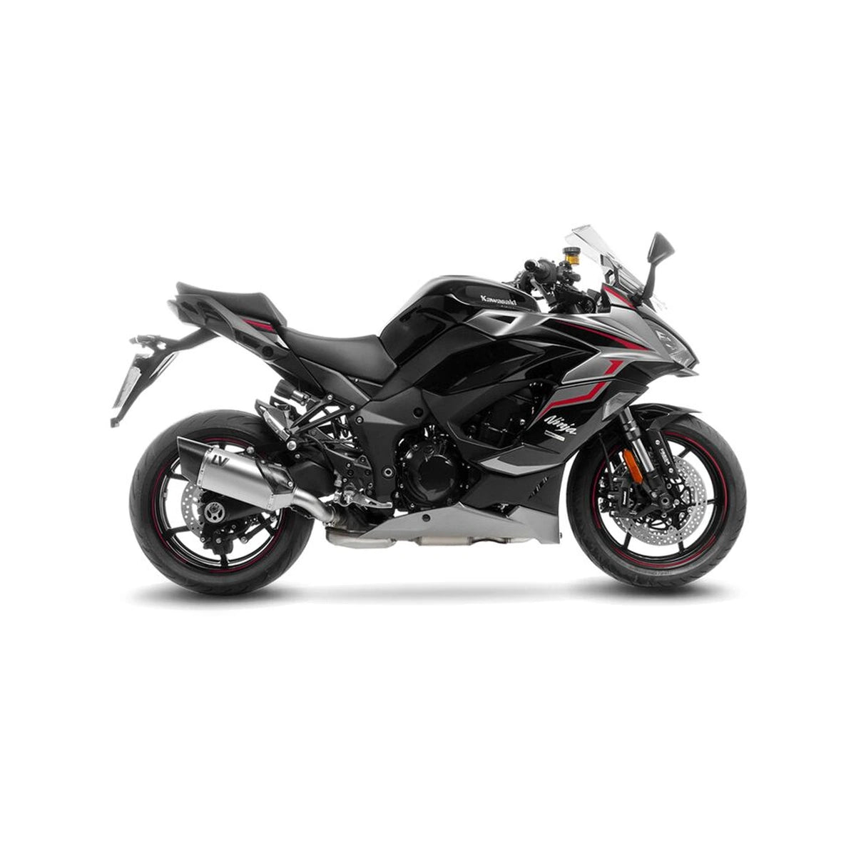 Kawasaki Ninja 1000 SX (21-23) m.fl. LeoVince LV-14 R slip-on – titanium – ekstra produktvisning af lyddæmper, finish og detaljer 3