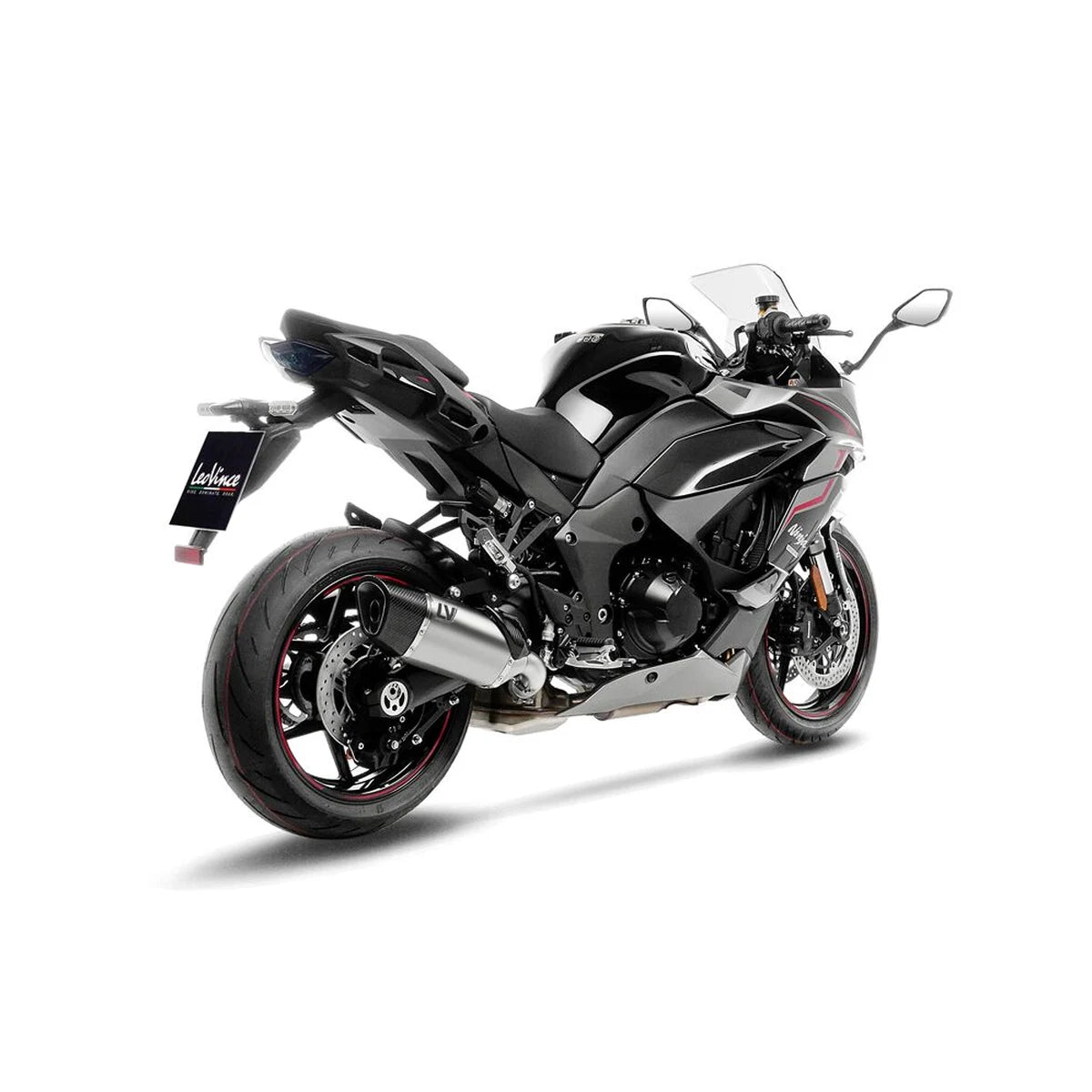 Kawasaki Ninja 1000 SX (21-23) m.fl. LeoVince LV-14 R slip-on – titanium – ekstra produktvisning af lyddæmper, finish og detaljer 4