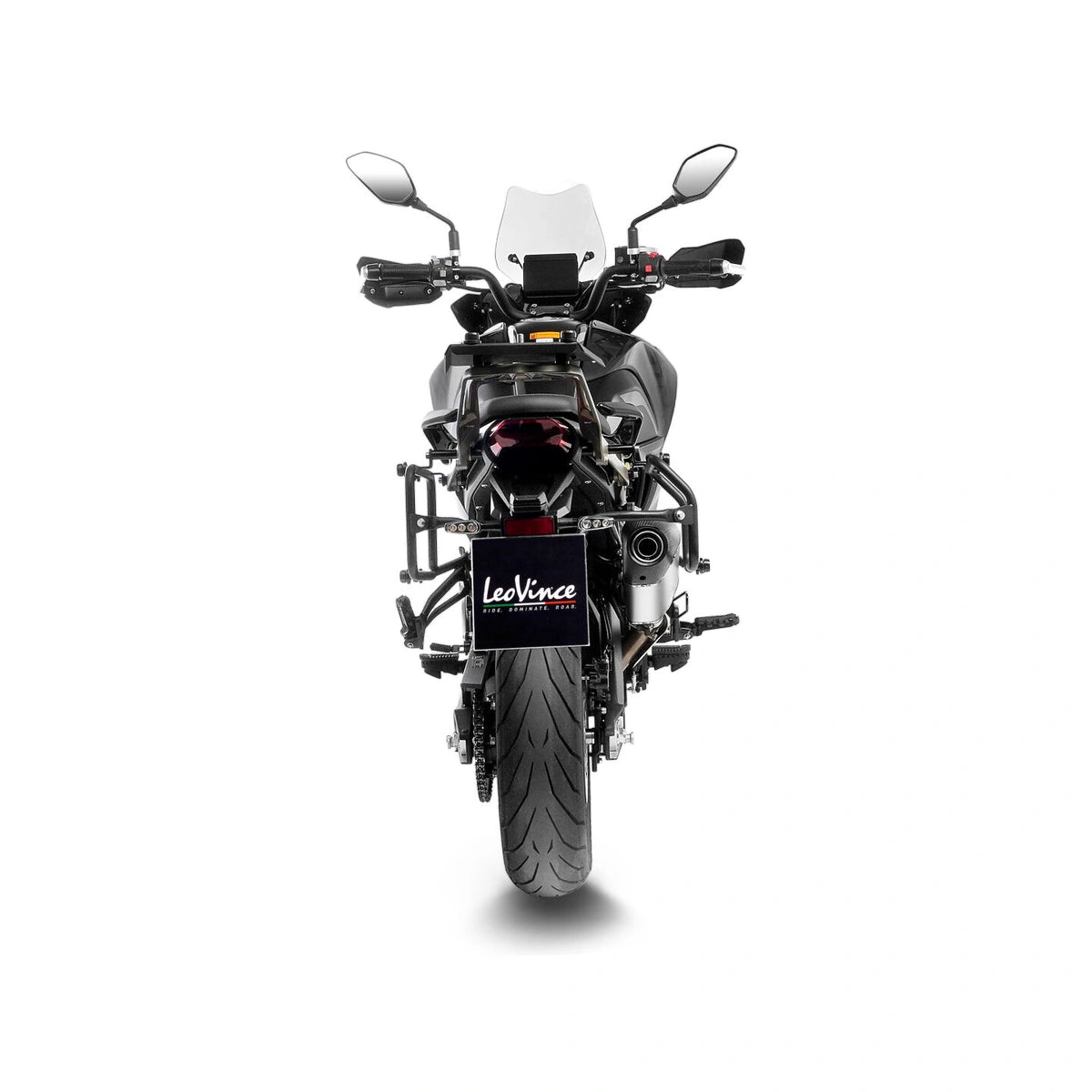 Benelli TRK 702 X (22-24) m.fl. LeoVince LV-14 slip-on – titanium – ekstra produktvisning af lyddæmper, finish og detaljer 4