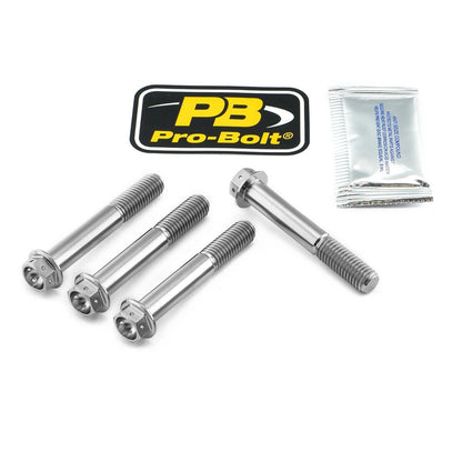 Bremsekaliberboltsæt foran, 4 stk. – Race Spec, Grade 5 titanium, TIFBMON510R – Pro-Bolt