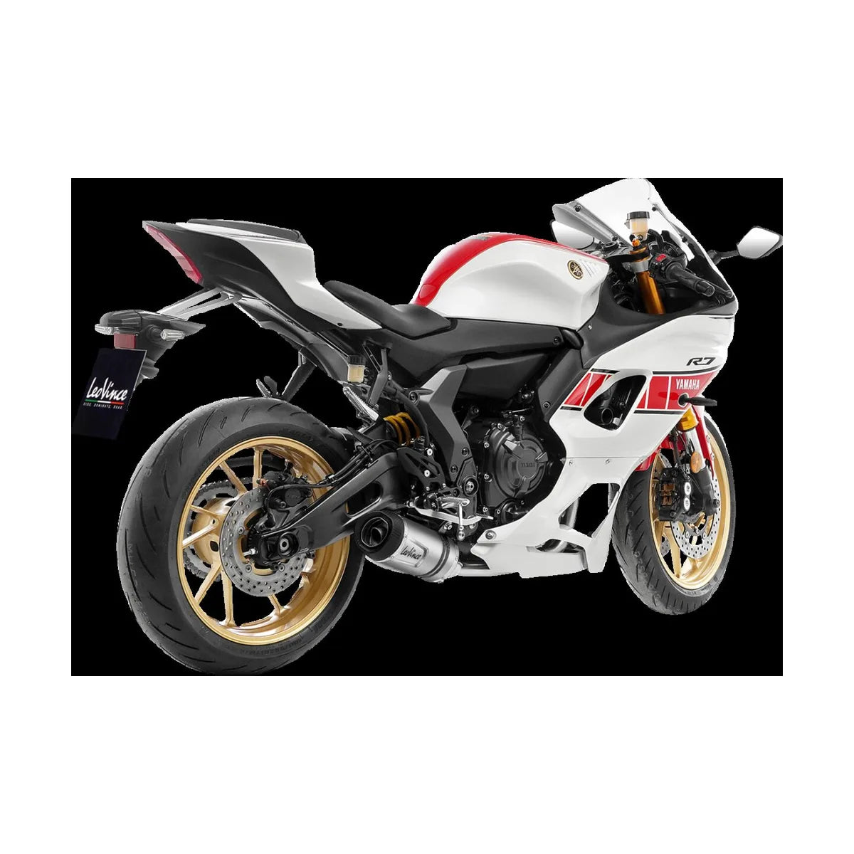 Yamaha MT-07 (21-24) m.fl. LeoVince LV One EVO komplet udstødning – rustfri – titanium-look – ekstra produktvisning af udstødningssystem, design og detaljer 4