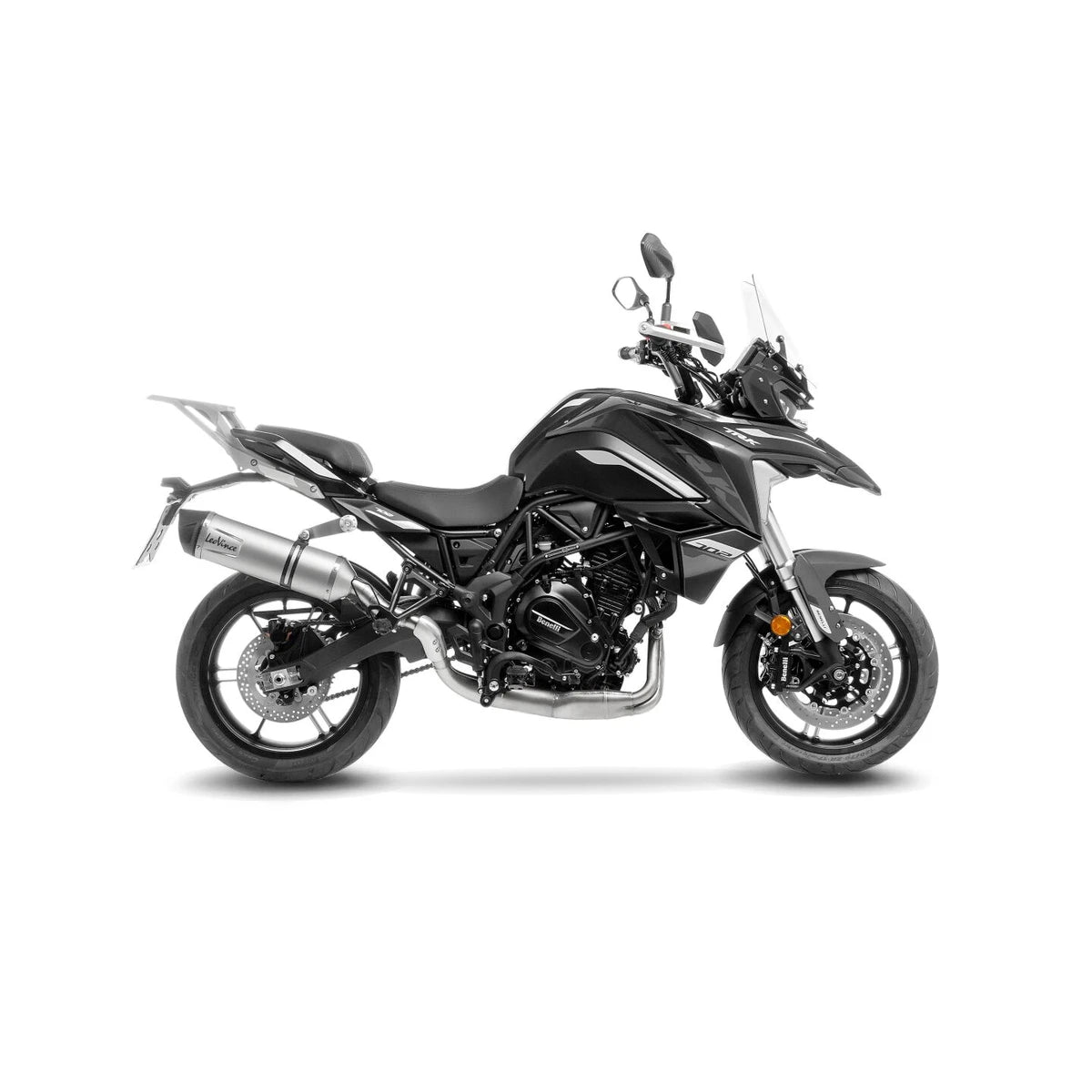 Benelli TRK 702 X (23-24) m.fl. LeoVince LV One EVO slip-on – rustfri – ekstra produktvisning af lyddæmper, finish og detaljer 3