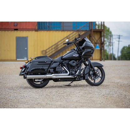 Harley-Davidson Touring (95-09) 2-into-1 Sidewinder Exhaust System, krom, Straight-Cut end cap – S&S Cycle – ekstra produktvisning 2
